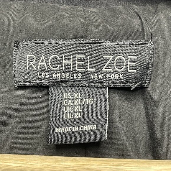 Rachel Zoe Black Blazer Coat XL Womens Workwear Preppy - Picture 2 of 8